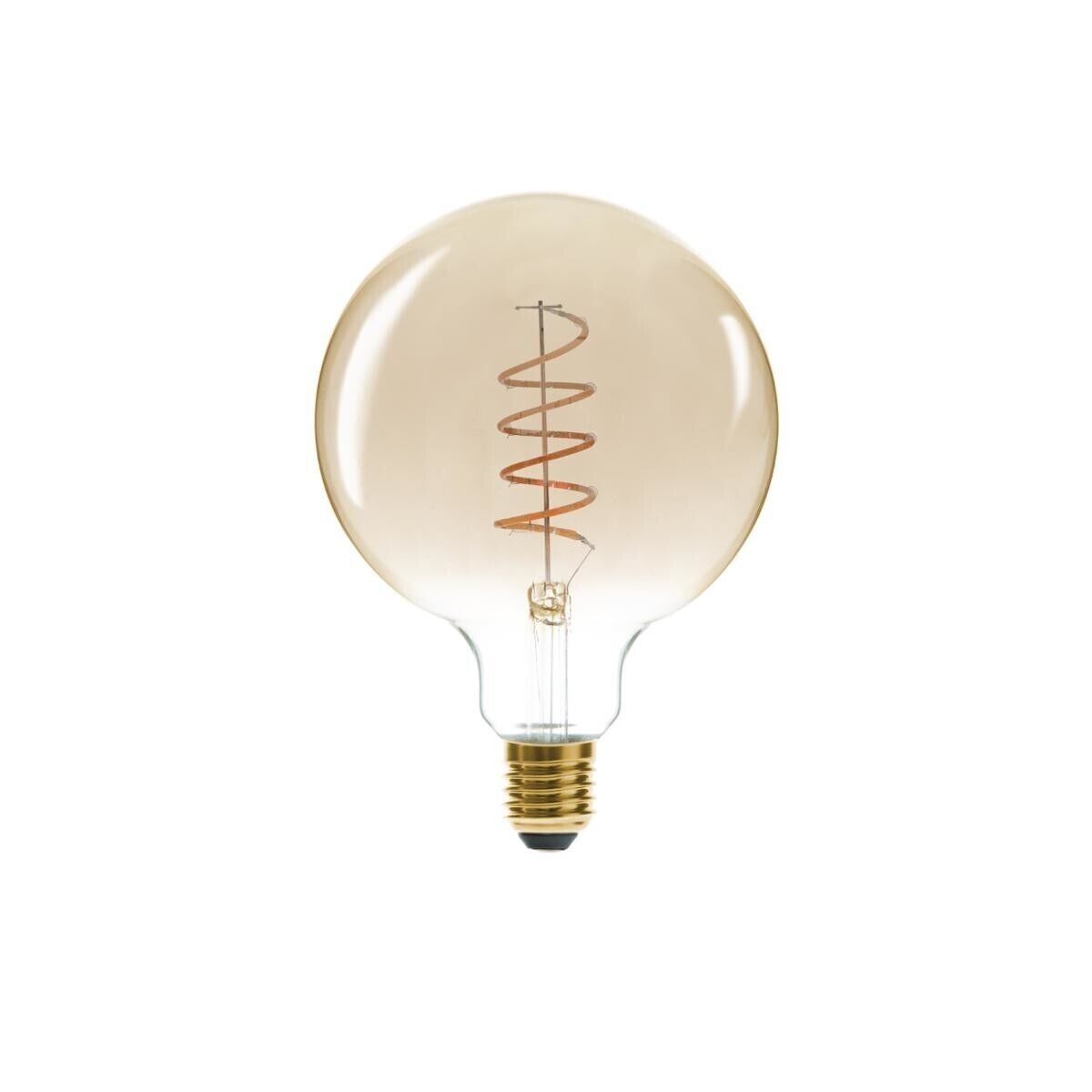 Atmosphera Ampoule LED "Globe" ambrée, filament torsadé E27 D13 cm