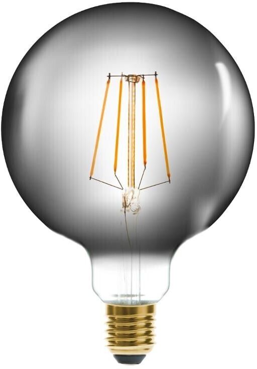 Atmosphera Ampoule LED "Globe" fumée, filament droit E27 D13 cm