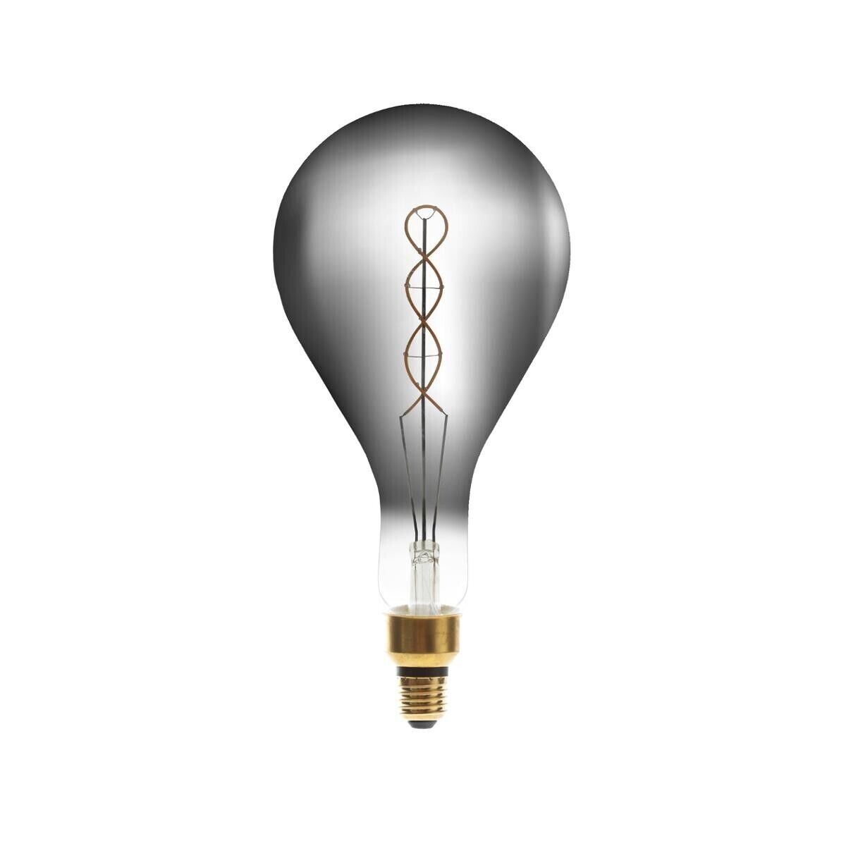 Atmosphera Ampoule LED "Poire" fumée, filament torsadé E27