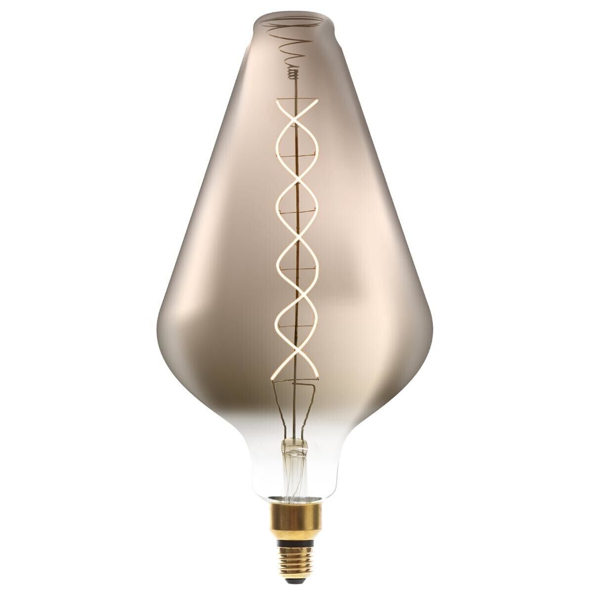 Atmosphera Ampoule LED "Pyramide" fumée, filament torsadé E27