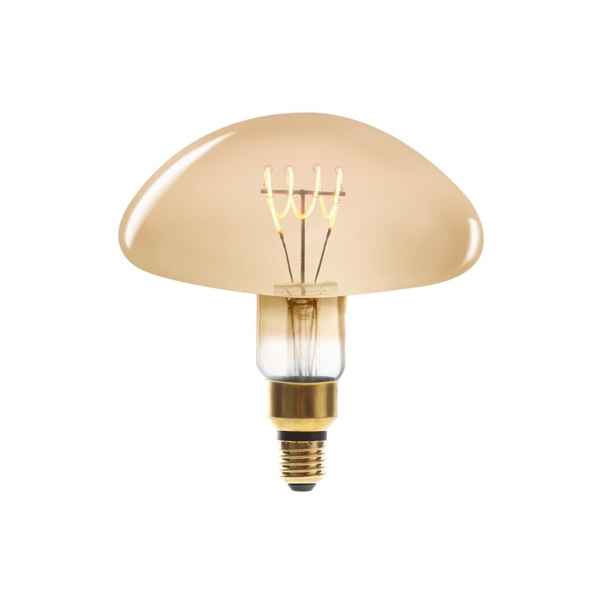 Atmosphera Ampoule LED "Champignon" ambrée, filament torsadé E27