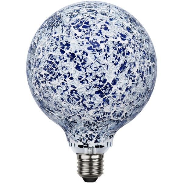 STAR Ampoule LED E27 Déco Mosaïque bleue 4W