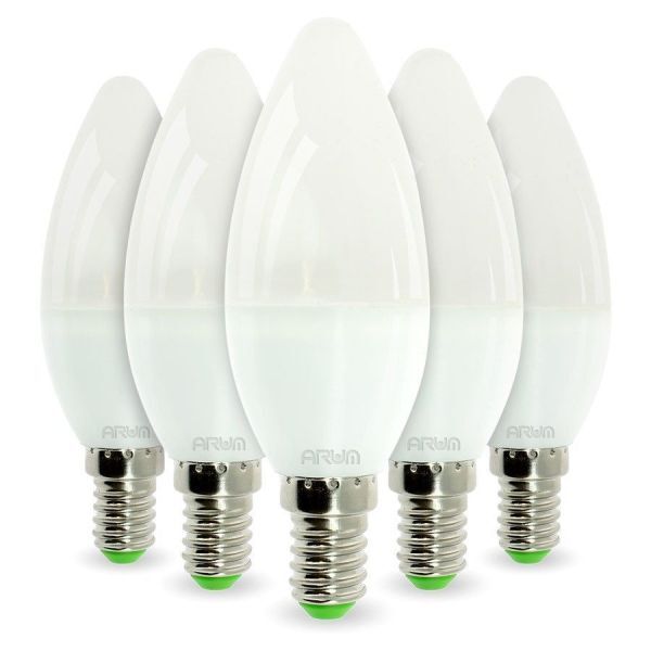 Eclairage Design Lot de  5 Ampoule LED E14 6W Eq  40W (Température de Couleur : Blanc neutre 4000K)