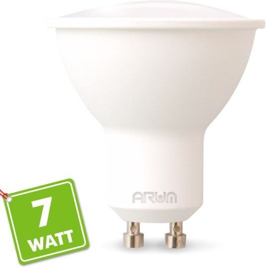 ARUM LIGHTING Spot LED GU10 7W eq 60W 120° (Température de Couleur : Blanc chaud 2700K)