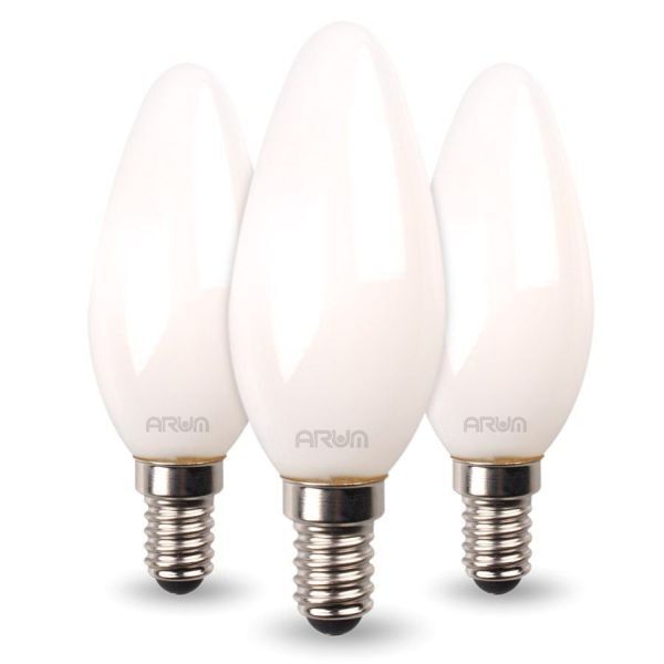 ARUM LIGHTING Lot de 3 Ampoules LED E14 Dépoli 4.5W Eq 40W (Température de Couleur : Blanc neutre 4000K)