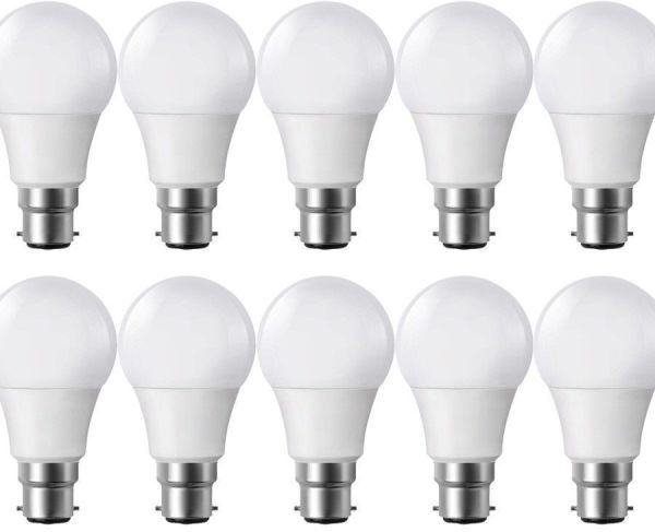 Eclairage Design Lot de 10 Ampoules LED B22 9W eq 60W 806m Blanc chaud