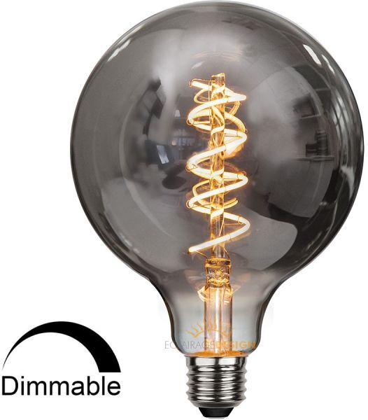 STAR Ampoule E27 LED Filament Dimmable Globe effet fumée