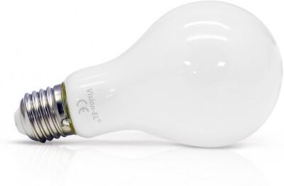 VISION EL Ampoule LED E27 Bulb filament dépoli 8W 2700°K - Blister de 3