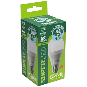 Beghelli LAMPADINA LED  SUPERLED GOCCIA 9WE276K5