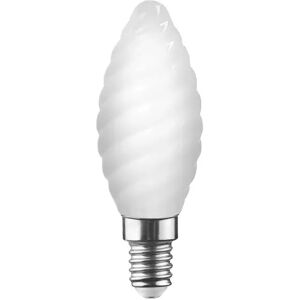 Lampadina Led Tortiglione E14 4w Bianco Latte Luce Calda 2700k