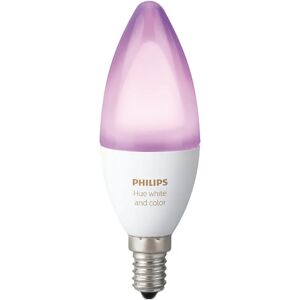 Philips Lampadina HUE COLOR BLUETOOTH, LED, E14 oliva, opaco, rgb, 6.5W= 470LM (equiv 40 W), 220° dimmerabile,