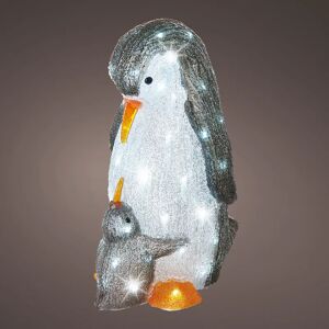 Kaemingk Pinguino 60 lampadine bianco freddo H 48 cm