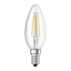 Osram Set da 2 lampadine LED, E14 oliva, trasparente, luce calda, 4W= 470LM (equiv 40 W), 320° ,