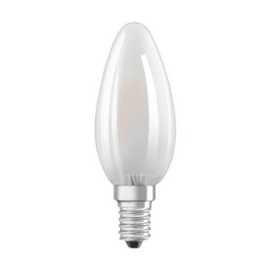 Osram Lampadina LED, E14 oliva, opaco, luce calda, 4W= 470LM (equiv 40 W), 300° ,