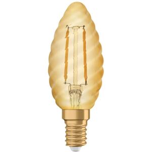 Osram Lampadina LED filamento, E14 torciglione, ambrato, luce calda, 2.5W= 220LM (equiv 22 W), 300° ,