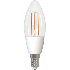 On Lampadina LED, E14 oliva, trasparente, luce naturale, 4.5W= 480LM (equiv 4,5 W), 320° dimmerabile,