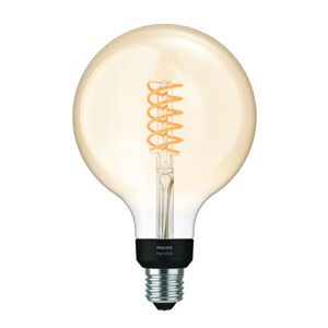 Philips Lampadina smart LED, E27 globo, trasparente, luce calda, 7W= 550LM (equiv 7 W), 150° dimmerabile,