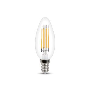 LEXMAN Lampadina LED, E14 oliva, trasparente, luce calda, 4.5W= 470LM (equiv 40 W), 330° ,