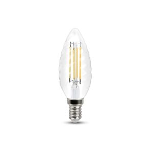 LEXMAN Lampadina LED, E14 torciglione, trasparente, luce naturale, 4.5W= 470LM (equiv 40 W), 330° ,