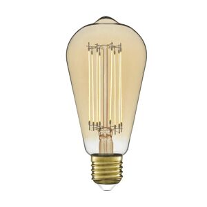 LEXMAN Lampadina LED, E27 edison, ambrato, luce calda, 5.8W= 500LM (equiv 45 W), 330° ,