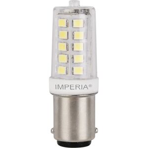 Imperia Lampadina TUBOLARINA MACCHINA DA CUCIRE BA15d, LED, B15 capsula, trasparente, luce calda, 3.5W= 420LM (equiv 3,5 W), 200° ,