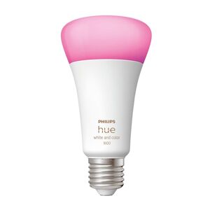 Philips Lampadina smart Hue Color, LED, E27 goccia, trasparente, luce cct e rgb, 13.5W= 1521LM (equiv 13,5 W), 200° dimmerabile,