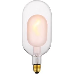 On Lampadina Glass in glass 150 siluro frost + trasp, LED, E27 specifico, opaco, luce calda, 4W= 200LM (equiv 4 W), 360° dimmerabile,