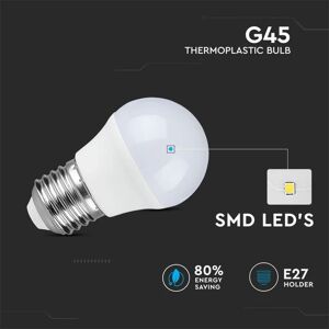 V-TAC Lampadina LED E27 4W G45 4000K