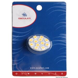 Osculati Lampadina LED SMD zoccolo G4 Lampadina 12 LED G4 Ø 30 mm attacco posteriore