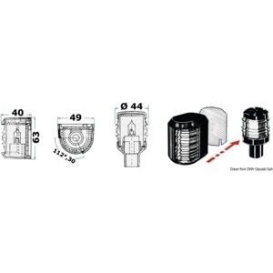 Osculati Luci di via Utility Compact Lampadina alogena 5 W