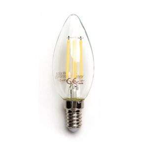 Lampadina Led a Filamento E14 C35 a candela 4W Bianco neutro 4000K Neos