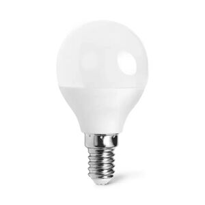 Lampadina Led E14 G45 a sfera 4W Bianco caldo 3000K Aigostar