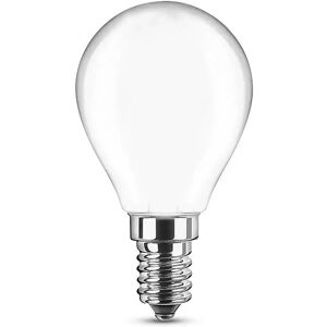 Lampadina Led Opaca a Filamento E14 G45 a sfera 6W Bianco caldo 2700K Novaline