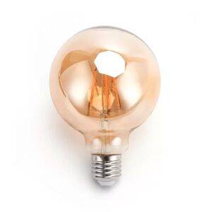 Lampadina Led Vintage a Filamento E27 G95 a globo 6W Bianco caldo 2200K Aigostar