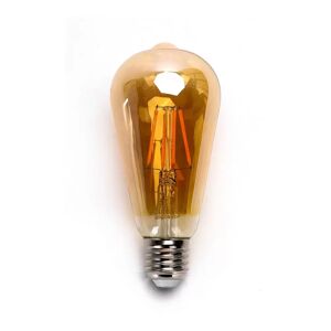 Lampadina Led Vintage a Filamento E27 ST64 4W Bianco caldo 2200K Aigostar