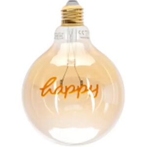 Lampadina Led Happy Vintage a Filamento E27 G125 4W decorativa Bianco caldo 1800K Aigostar