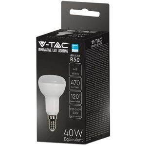 V-Tac Pro Vt-250 Lampadina Led E14 R50 Faretto 4.8w Chip Samsung Bianco Naturale 4000k - Sku 21139