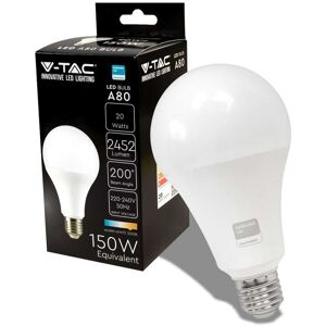 V-Tac Pro Vt-233 Lampadina Led Chip Samsung Smd Lampada 20w E27 120lm/w A80 Bianco Caldo 3000k - Sku 21237