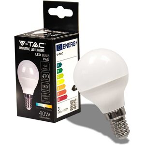 V-Tac Vt-1880n Lampadina Led Smd 4,5w E14 Mini Globo P45 Bianco Naturale 4000k - Sku 2142511