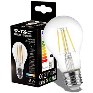 V-Tac Vt-1887 Lampadina A Led Lampada 6w Filamento E27 A60 3000k 300° 600lm - 214272