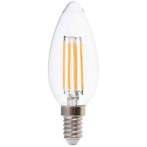 V-Tac Vt-2127 Lampadina Led Candela E14 6w 100lm/w A Filamento Luce Bianco Freddo 6500k - Sku 217425