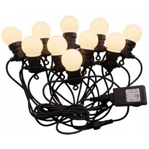 V-Tac Vt-71020 Catenaria Luminosa Led 10mt Con 20 Lampadine Mini Globo 0.5w 3000k Raccordabile Presa Shuko Ip44 - Sku 217439