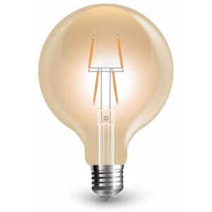 V-Tac Vt-2004 Lampadina Led E27 4w Filamento G80 Globo Effetto Vintage Ambrato Luce 2200k - 7148