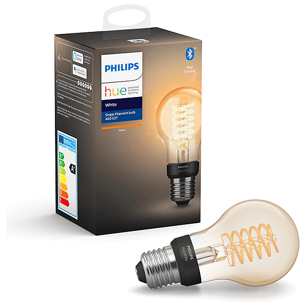 philips lampadina  white filament a60 7w