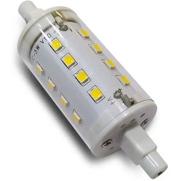 lampada led r7s 78mm 5w luce naturale 4000k