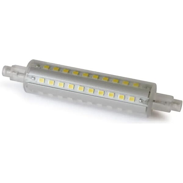 r7s led 118mm lampadina 10w 1050 lumen luce calda