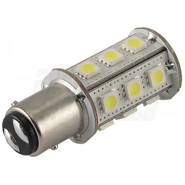 luci led barca bay15d lampadina baionetta 2w 12v (10-30vdc) luca calda