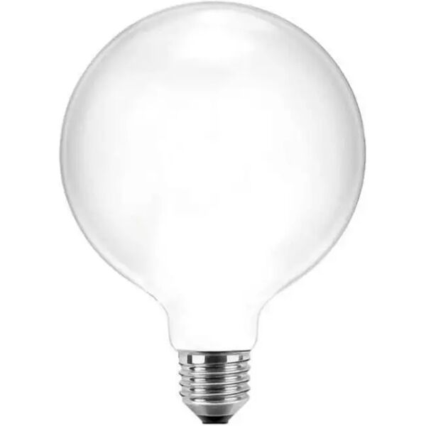 lampadina led globo filamento dimmerabile led e27 11w 1521 lumen bianco latte luce calda 2700k d.125mm