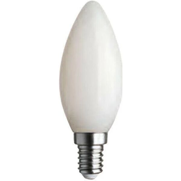 lampadina led oliva filamento e14 4,5w bianco latte in vetro 2700k