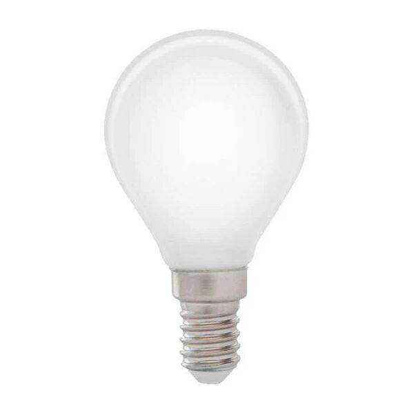 lampada led a filamento sfera e14 5w bianco latte tutto vetro luce calda 2700k dimmerabile